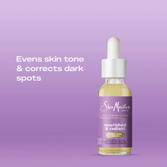 SheaMoisture Melanin Care Even Tone Serum Nourished & Radiant for Clearing & Smooth Complexion, with Triple-Action Even Tone +Elderberry Complex, 1 fl oz