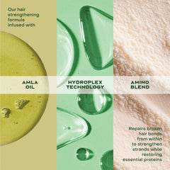 Shea Moisture Amla Oil Bond Repair System Complete Strengthening Routine 4 Piece Kit for Damaged Hair with HydroPlex Technology for Strengthening & Less Breakage