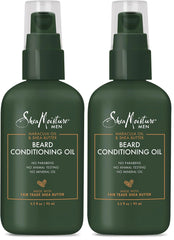 SheaMoisture Beard Conditioning Oil for a Full Beard Maracuja Oil and Shea Butter to Moisturize and Soften 3.2 oz,(Pack of 2)
