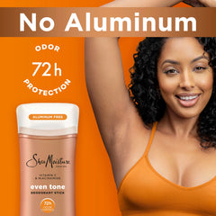 SheaMoisture Deodorant Stick for 72h Odor Control Fresh Aluminum Free 2.6 oz, (Pack of 2)
