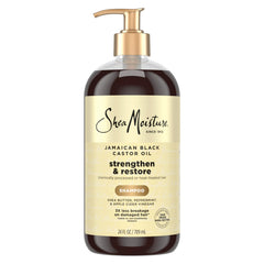 Shea Moisture Strengthen and Restore Shampoo Jamaican Black Castor Oil for Damaged Hair Sulfate-Free 24 Fl oz