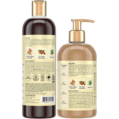 Shea Moisture Jamaican Black Castor Oil Clarifying Shampoo & Conditioner - Strengthen & Restore Sulfate-Free Shampoo & Conditioner Set with Shea Butter, ACV, and Peppermint Oil for Hair (2 Piece Set)