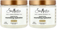 SheaMoisture for Dry Skin Nourishing Hydration 100% Extra Virgin Coconut Oil Soften and Restore Skin and Hair 14.5 oz,(Pack of 2)