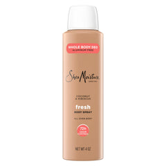SheaMoisture Whole Body Deodorant Spray Fresh 72h Odor Control Aluminum Free 4 oz
