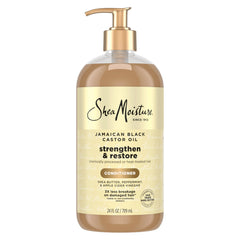 Shea Moisture Strengthen & Restore Conditioner Jamaican Black Castor Oil for Damaged Hair Paraben-Free 24 Fl oz