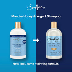 Shea Moisture Shampoo Hydrate and Repair for Damaged Hair with Manuka Honey and Shea Butter 13 oz