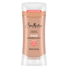 SheaMoisture Deodorant Stick 72h Odor Control Coconut & Hibiscus Fresh Aluminum Free 2.6 oz
