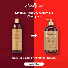 Shea Moisture Intensive Hydration Shampoo Manuka Honey & Mafura Oil, For Extra Dry, Damaged Hair, Sulfate-Free, 24 oz
