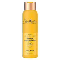 SheaMoisture Raw Shea Butter Body Wash Moisturize and Restore Deeply Moisturizing body wash for 24H Visible Moisture for Healthy, Glowing Skin 18 oz