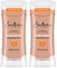 SheaMoisture Deodorant Stick for 72h Odor Control Fresh Aluminum Free 2.6 oz, (Pack of 2)
