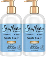 SheaMoisture Hydrate & Repair Conditioner for Damaged Hair Manuka Honey & Yogurt Shea Butter 13 oz (Pack of 2)