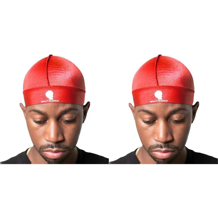 Royalty Headwear Silky Wave Cap for 360, 540 & 720 Waves, Soft Breathable Durag Skull Cap Beanie for Men