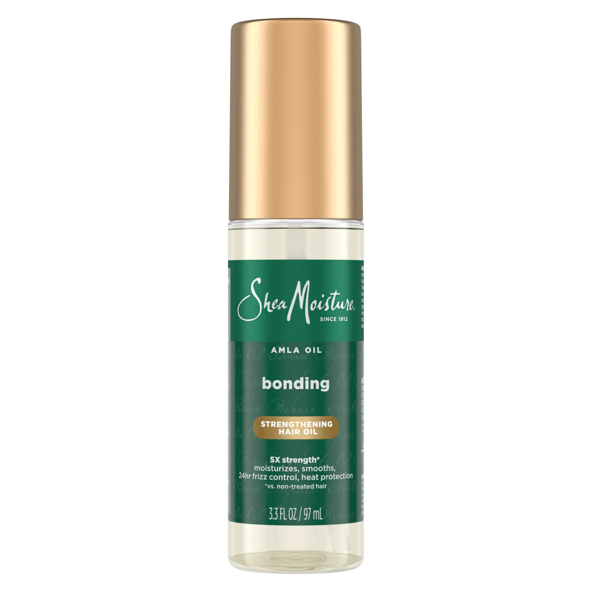 Shea Moisture Bonding Oil Amla Oil To Protect, Strengthen And Smooth Hair With Amla Oil And Fair-Trade Shea Butter With 5X Strength And 24-Hour Frizz & Humidity Control 3.3 Fl Oz