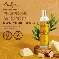 SheaMoisture Raw Shea Butter Deep Moisturizing Detangler for Dry, Damaged Hair, Hair Styling Product Formulated with Sea Kelp and Argan Oil 8 oz,(Pack of 2)